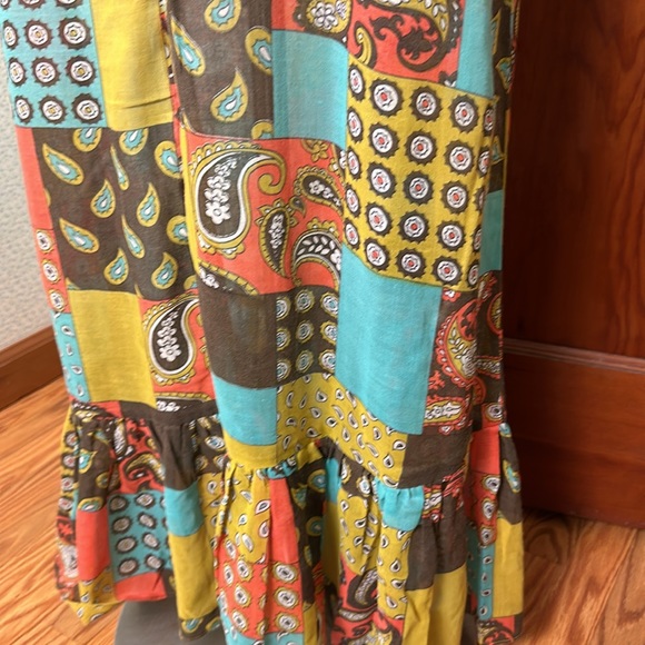 VINTAGE Patchwork-Pattern Dollyrockers Dress, Size M - Picture 5 of 6